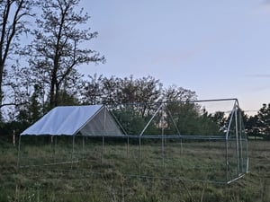 Kurník 3x2x2m Kurník pre malé zvieratá Výbeh pre malé zvieratá Voliéra Výbeh pre voľne žijúce zvieratá Klietka pre hydinu Pozinkovaný Fotografia od zákazníka č. 15