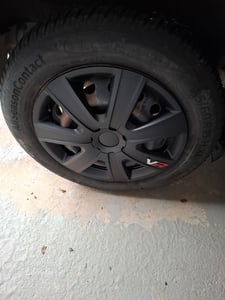 4 STK 16 Zoll VR black schwarz PETEX Radkappen Radzierblenden Satz PKW Auto Kunden-Foto 1