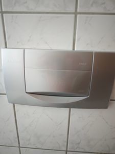 Geberit afdekplaat 200 F, verchroomd, met bediening aan de voorzijde Klantenfoto 1