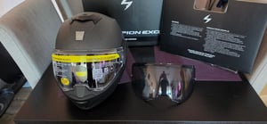 Moto přilba SCORPION EXO-TECH EVO CARBON matná černá S Fotografie od zákazníka č. 1