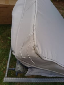 SVITA PEACH Gartenliege Sonnenliege Relaxliege Polsterauflage Klappbar Polyrattan Grau Kunden-Foto 1