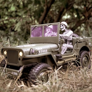 JJRC C8815 RTR 1/10 2,4G 4WD RC-Auto Willys Militär-LKW Offroad-Klettern LED-Licht Rock Crawler Vollproportionale Fahrzeuge, Typ: Standardversion 1 Kunden-Foto 1