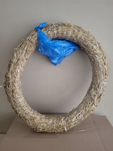 10 Strohkränze 25/4 Rohling für kreative Adventsgestaltung + 10x Wickeldraht – Perfekt für Ihre DIY-Projekte! Kunden-Foto 1