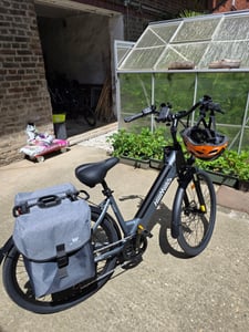 HillMiles E Bike, City E-Bike & E-Hollandrad mit 36V 13Ah Akku bis zu 80-100km, SHIMANO 7-Gang, 250W Motor&25km/h, MileCity1 Kunden-Foto 3