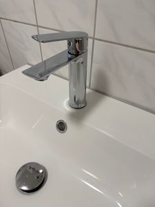 2 x Homelody Wasserhahn Bad Chrom, Einhebelmischer Badezimmer Waschtischarmatur, Bad Armatur Mischbatterie, Waschbeckenarmatur, Waschbecken Armaturen Kunden-Foto 7