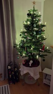 Hoogwaardige kunstkerstboom, Spaanse dennensoort, 220 cm Klantenfoto 8