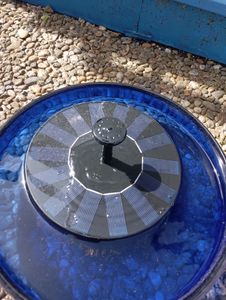 Solar Springbrunnen, Wasserspiel Springbrunnen, Solar Pumpe, Solarbrunnen Solar Teichpumpe Outdoor Wasserpumpe Solar Schwimmender Kunden-Foto 6