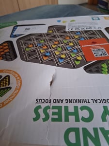 Brettspiel,2er-4er Dreiecksbrettspiel,Dreiecksspiel mit Gummiband Strategisches Denkspiel für Kinder und Erwachsene,intelligenzspiel Kunden-Foto 2