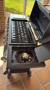 TAINO BASIC 6+1 Gasgrill mit Seitenbrenner 6 Brenner Edelstahl-Brenner Grillwagen BBQ Schwarz Kunden-Foto 2