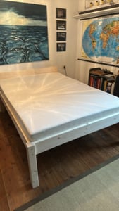 TUGA-Holztech Pfostenbett (Fichte) "Daybett" Massivholz 100 x 210 Höhe 38 Kunden-Foto 1