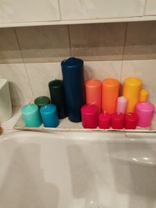 Kerzenbeutel 5 KG -- getauchte Kerzen NEUWARE (gemischte Kerzen) Kunden-Foto 6