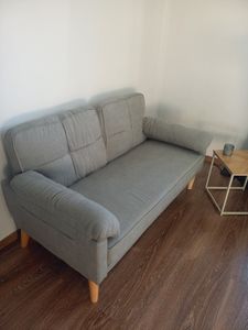 BEALIFE Divano a 2 posti con vano laterale | Rivestimento delicato sulla pelle e struttura solida | 145 x 77 x 77 cm | Verde, AR71 Foto del cliente 2