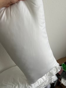 4er Set Kissen (45x45 cm) - hoher Komfort - Microfaser - Reißverschluss für Füllung - waschbar - allergikergeeignet - erholsam – Dekokissen Kunden-Foto 5