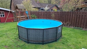 Piscina fuori terra Florida Pool 366 x 99 cm senza accessori - effetto pietra Foto del cliente 1