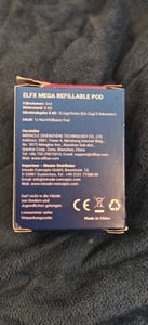 Elfbar ELFX MEGA navulreservoir 5 ml - Lege pod, 0,6 Ohm Klantenfoto 2