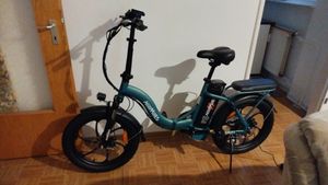 HillMiles E Bike, E-Bike Klapprad mit 36V 13Ah Akku bis zu 80-100km, 20 *3.0 Zoll, 7-Gang SHIMANO, 250W Motor & 25km/h MilePort 1 Kunden-Foto 23