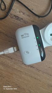 WiFi Repeater 2.4 GHz 300 Mbit/s WLAN Verstärker Ethernet-Port WPS Access Point Repeater Modus LED Geräte Internet Verstärker IEEE 802.11 b/g/n Retoo Kunden-Foto 1