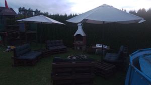 Palettenkissen Outdoor Kissen Rückenkissen 40x120 cm - Auflagen für Paletten Europaletten Palettensofa und Palettenmöbel Palettenpolster Kunden-Foto 1