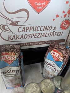 HEARTS Eiskaffee Karamell 10 x 1kg Vorratspackung Sommer Getränk für Gastronomie Kunden-Foto 1