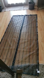 Sekey 130 x 230cm Magnet Fliegengitter Tür Vorhang für Holz, Eisen, Aluminium Türen und Balkon. Einfache Installation Weiß Kunden-Foto 27