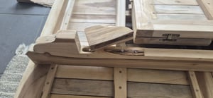 Refurbished Möbelretoure Teak Gartentisch eckig ausziehbar 120 - 170 cm x 120 cm Madera Kunden-Foto 1