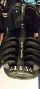 PH Fitness Verstellbare Kurzhantel Smart Series, 2,5-24 kg – 15 Gewichtsstufen, Drehsystem, platzsparend | Ideal für Krafttraining und Heimfitnessstudio Kunden-Foto 2