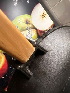 Ø20cm Pfanne aus Gusseisen mit Holzgriff abschraubbar 35mm hoch Gusseisenpfanne Bratpfanne Steakpfannen Cast Iron Induktion Kunden-Foto 2