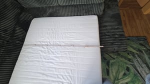 Schlaftroll comfortschuim topper 140 x 190 cm - 5 cm hoog - grijze microvezelhoes - wasbaar tot 60°C Klantenfoto 3
