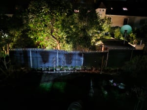 Zierzaun Nessa Solar Palisade 4-teilig Grau Kunden-Foto 1