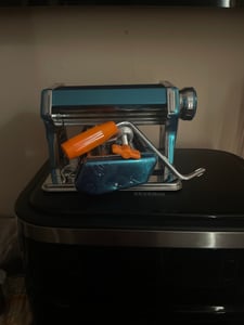 Lospitch Nudelmaschine, Edelstahl Pasta Maker, 7 Einstellbare Dicke, Pastamaschine mit 2 Schneiden, für Spaghetti Lasagne Nudeln Nudelmaschinen Kunden-Foto 1