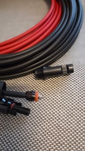 Solarkabel Verlängerungskabel Rot/Schwarz 4 - 6mm² mit montiertem Stecker 2x 20m 6mm² Kunden-Foto 4