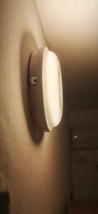 15W LED Deckenleuchte mit Bewegungsmelder, Flurleuchte Moderne Rund LED Sensor Deckenlampe mit IP44 für Wohnzimmer Schlafzimmer φ22cm Kaltweiß CEEDIR Kunden-Foto 3