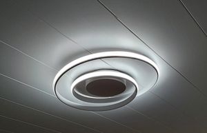 Deckenleuchten, LED Deckenleuchte, Ring-Design, Deckenlampe, Stufenlos dimmbar mit Fernbedienung, 45cm, 43W, Wohnzimmerlampe, für Wohnzimmer, Schlafzimmerleuchte, Küche, Esszimmer, Büro, Flur, Balkon, Weiß Kunden-Foto 5