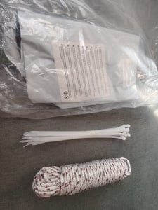 Plandeka przezroczysta z oczkami wodoodporna plandeka PVC 450 g/m² Do altan, balkonów, mebli balkonowych, mebli ogrodowych z liną i opaskami kablowymi, rozmiar: 4mx2m Zdjęcie produktu od klienta nr 3