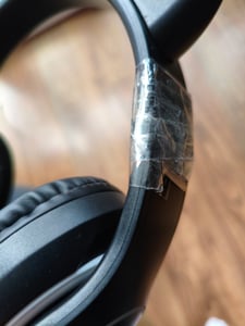 Kinder Over-Ear Kopfhoerer Bluetooth 5.0 Mit RGB LED Katzenohren – Schwarz, Mikrofon, MicroSD, AUX Kunden-Foto 1