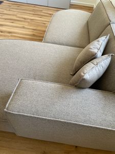Kaiser Möbel Ecksofa, Sofa L form, Couch L form MODENA L STUDIO stoff Verita Schwarz Rechts Kunden-Foto 2