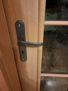Türgriff Langschild Türbeschlag Drückergarnitur Türklinke 72mm Braun PZ Kunden-Foto 8