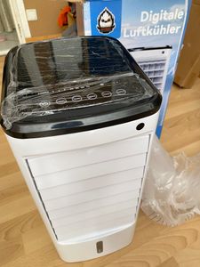 Ventilatorkombigerat Mobile Turmventilator 65W 4L-Tank Luftkuhler mit Wasserkühlung 12H Timer, 65° Oszillationsfunktion Fernbedienung  24x28.5x57cm Kunden-Foto 9