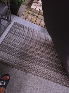 vidaXL 2-delige loungeset voor de tuin met kussens, van polyrotan, grijs Klantenfoto 2
