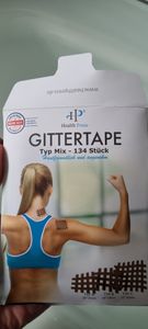 Health Press® Gittertape Cross Tape – Größe Typ Mix 134 Stück – Akupunkturpflaster mit ausführlicher E-Book Anleitung zum Download Kunden-Foto 1