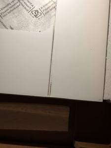 Merax Kinder-Kleiderschrank*2, 4 Acrylglas-Türen, Kleiderstange & verstellbare Regale,  Keks-Form-Holzgriffe, 160×50×150 cm, Weiß + Natur Kunden-Foto 2