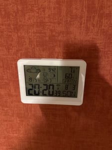 AURIOL Design Funk-Wetterstation Wetterprognose Funkwetterstation Außensensor Weiß NEU Kunden-Foto 1