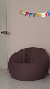 LUMALAND Sitzsack Drops (300 L) - In- & outdoor - Grau Kunden-Foto 1