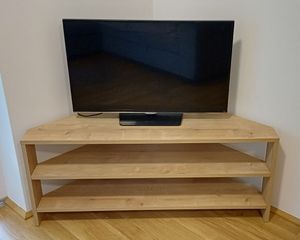 DECORTIE Thales Téléviseur d'angle moderne Centre multimédia Coin TV en chêne 110 x 36 x 45 cm Photo du client 1