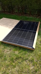 Support pour panneau solaire - Panneau photovoltaïque jusqu'à 114 cm - Inclinaison de 0° à 90° Photo du client 4