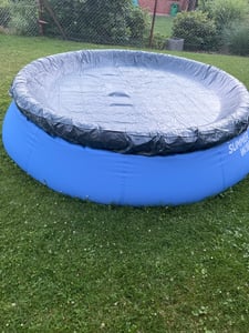 INTEX 28031 Round Pool Cover - Poolabdeckplane - Ø 366 cm Kunden-Foto 2