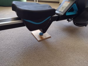 Rameur magnétique MERACH, 16 niveaux de résistance manuelle, Écran LCD, Support iPad, Charge max 150 kg, Compatible avec Kinomap Photo du client 3