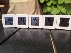 5 Stück Thermometer für Innenräume, Raumthermometer Digital Innen, LCD Intelligentes Hygrometer Kunden-Foto 8