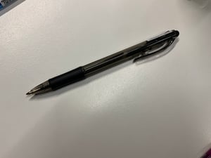 Guľôčkové pero "BK417", čierna, 0,35 mm, stláčací mechanizmus, PENTEL BK417-A Fotografia od zákazníka č. 1