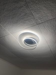 Deckenleuchten, LED Deckenleuchte, Ring-Design, Deckenlampe, Stufenlos dimmbar mit Fernbedienung, 45cm, 43W, Wohnzimmerlampe, für Wohnzimmer, Schlafzimmerleuchte, Küche, Esszimmer, Büro, Flur, Balkon, Weiß Kunden-Foto 4